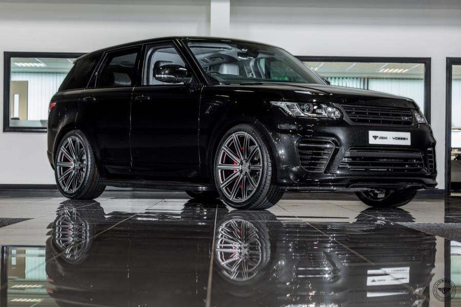 Land Rover Range Rover Sport Black by Urban Automotive on Vossen Wheels (UV-2) '2017